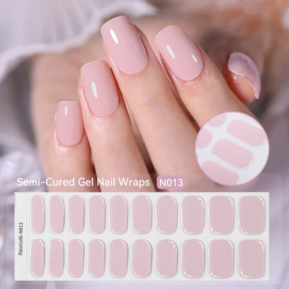 Gradient French Semi-Cured Gel Nail Sticker Tips (x20)