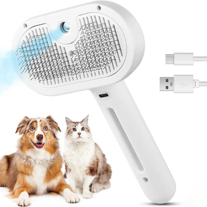 Pet Steam Grooming Brush
