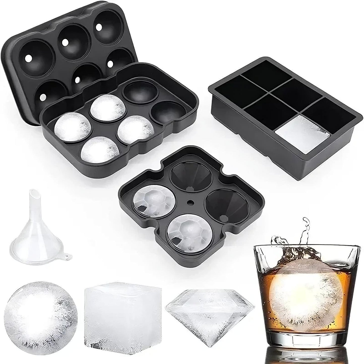 Silicone Ice Ball Mold Tray