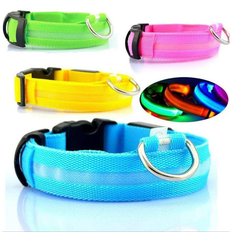 LED Glowing Dog Collars - Rechargeable