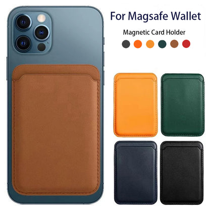 iPhone Magnetic Leather Card Holder for MagSafe
