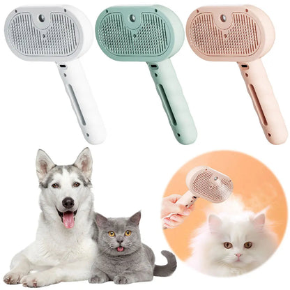 Pet Steam Grooming Brush