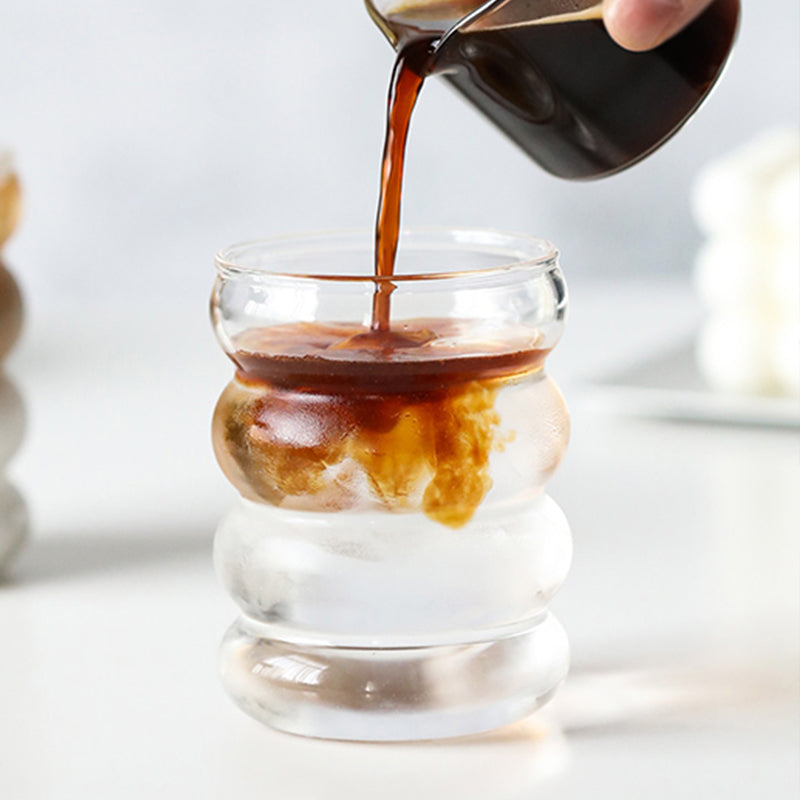 Corrugated Glass Cup Coffee Milk Cup 300ml-350ml