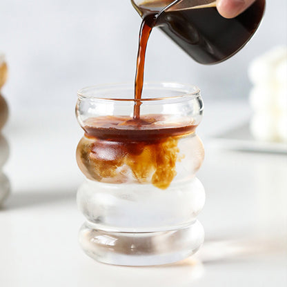 Corrugated Glass Cup Coffee Milk Cup 300ml-350ml