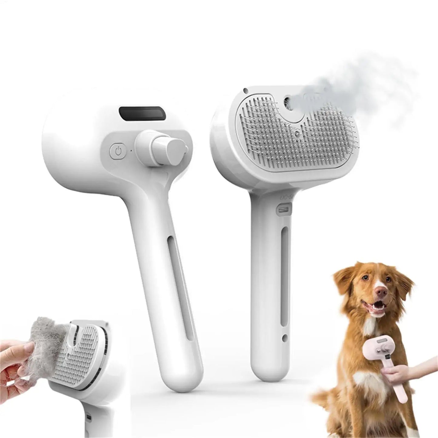 Pet Steam Grooming Brush