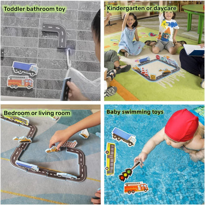 23 Pieces Children Baby Traffic Bath Water Toy