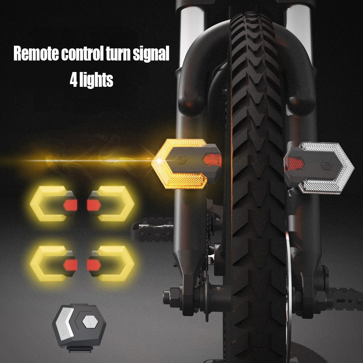1 Set Smart Turn Signals for Bicycle