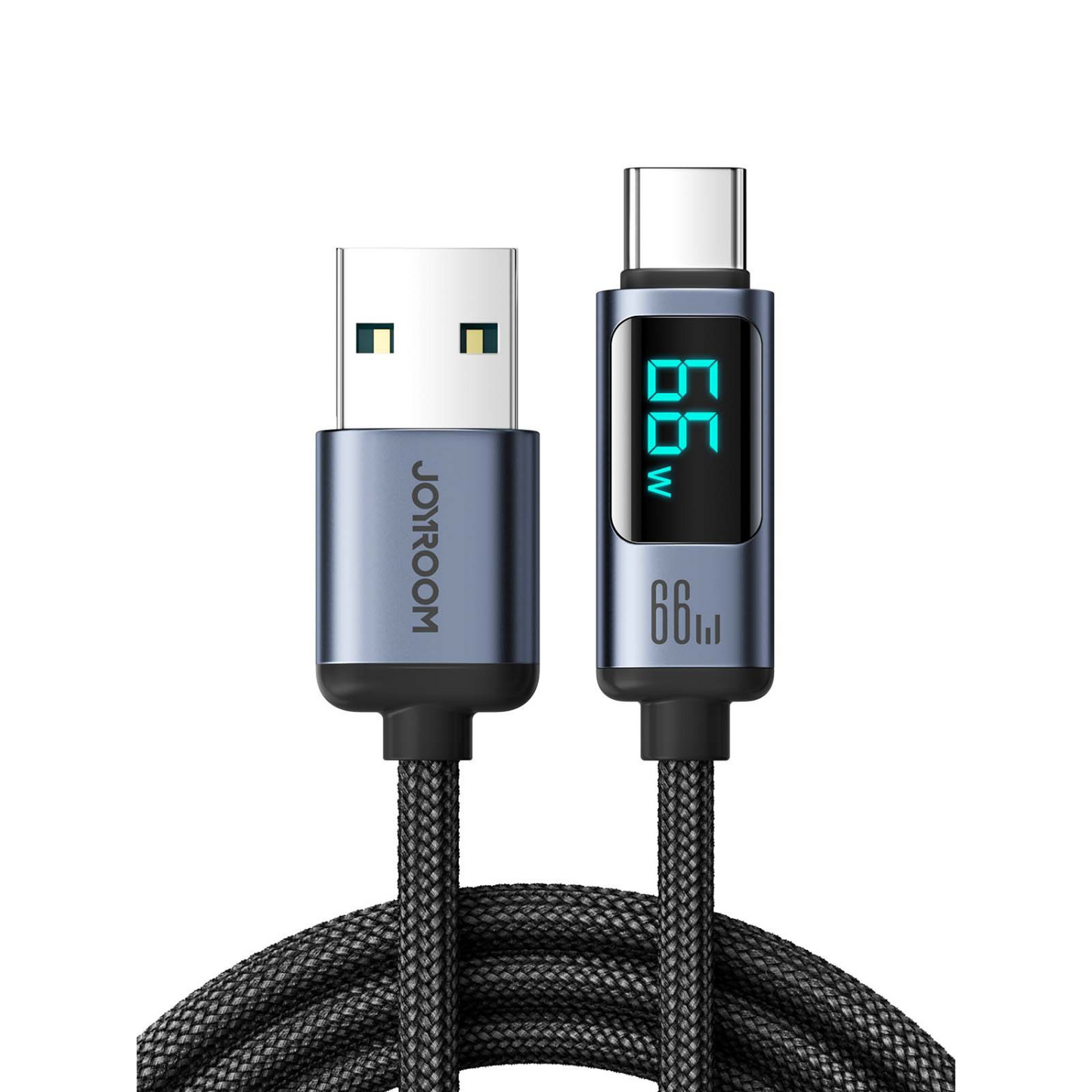 Braided USB Charger/Data Cable with Display