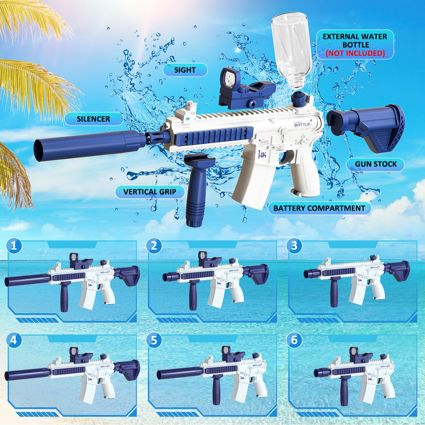 Electric Automatic Water Gun - Rifle