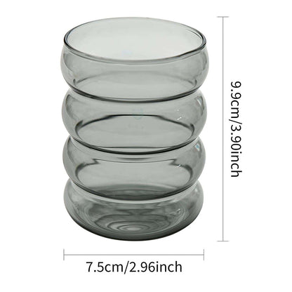 Corrugated Glass Cup Coffee Milk Cup 300ml-350ml