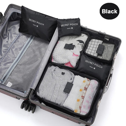 6 Pcs Travel Clothes Storage Bags
