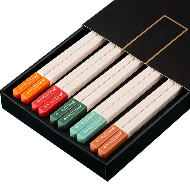 High Quality Japanese Non-Slip Chopsticks (5 Pairs)