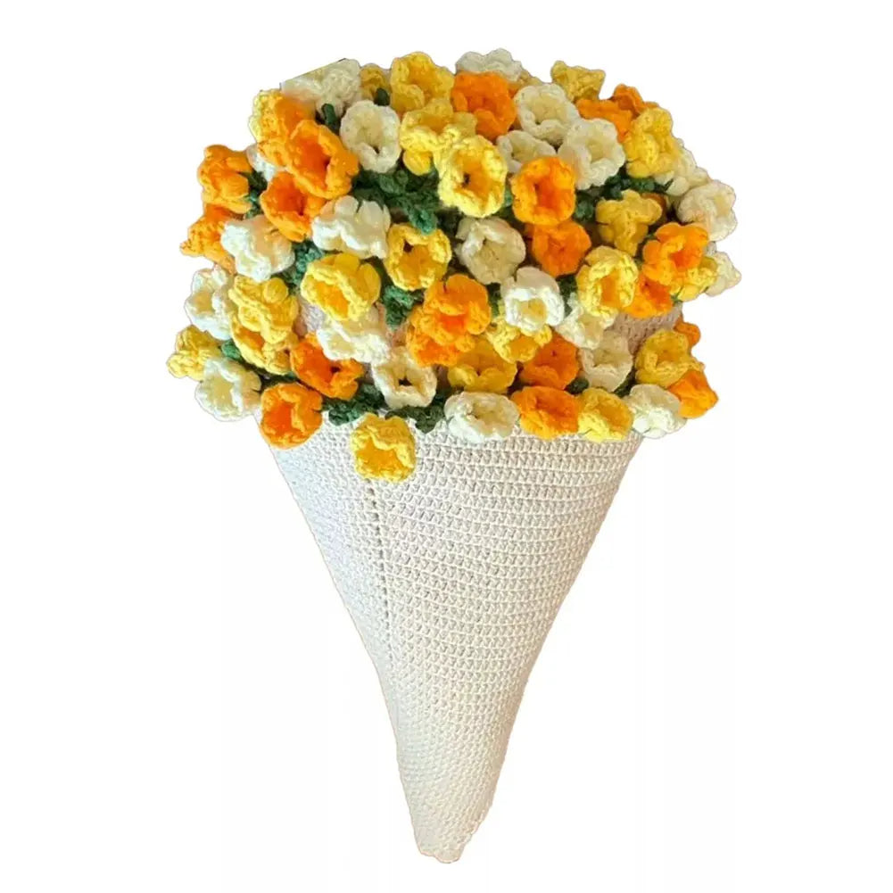 Crochet Rose Bouquet Blanket