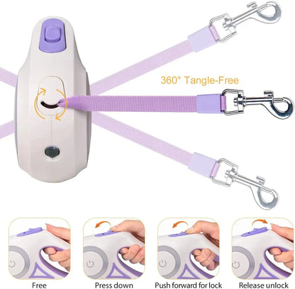 Retractable LED Dog Leash